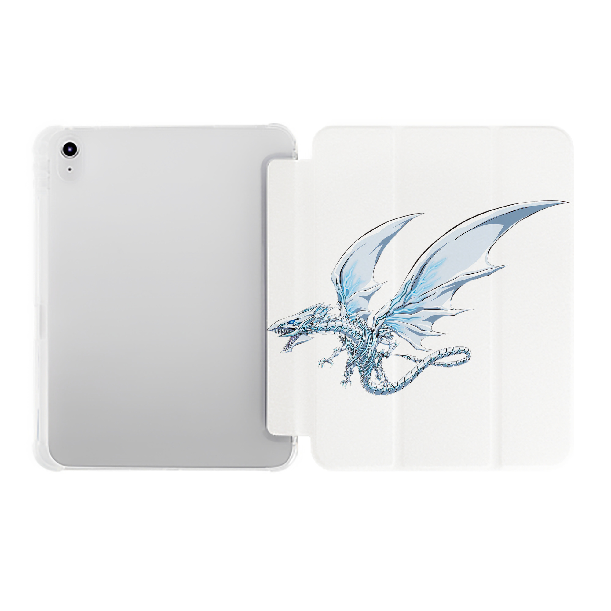 （画像用） 遊☆戯☆王 Yu-Gi-Oh! IPad ケース ペン収納付き 三つ折りスタンド PUレザー×シリコン 対応機種9.5/10.5/10.9インチ